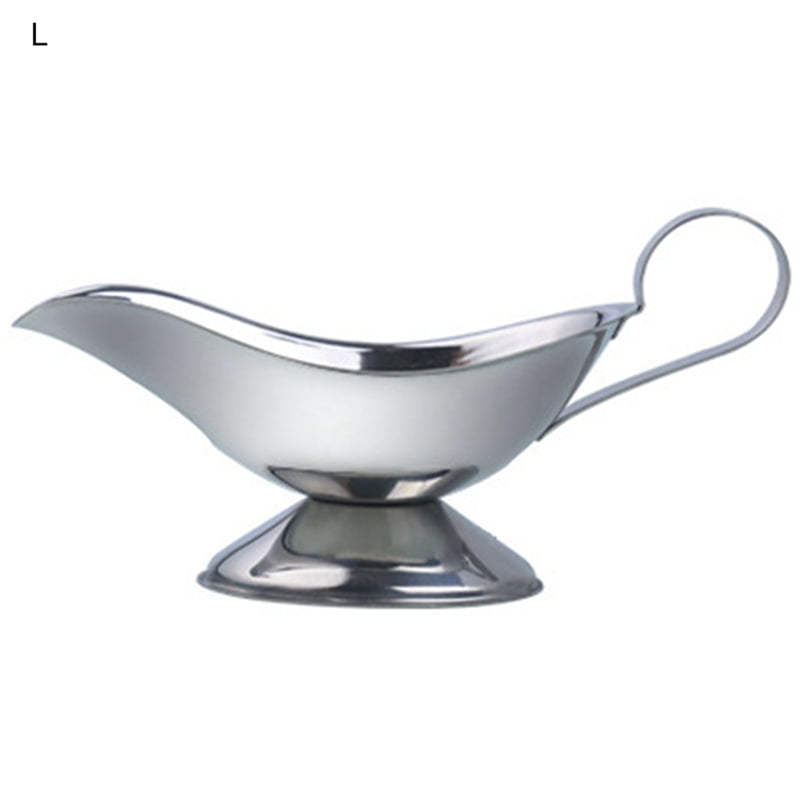 Gravy Sauce Boat Portable Stainless Steel Seasoning Cup Gravy Bowl for