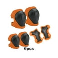 thumbnail image 3 of Yuarrent S Protección deportiva Rodilleras Juego de coderas y muñequeras Ventilación Fácil de usar Ropa Deportiva, Zapatos Naranja, 3 of 6