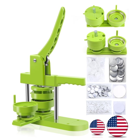 Máquina para hacer pines Happizza con tamaños intercambiables de 2.25" y 3"