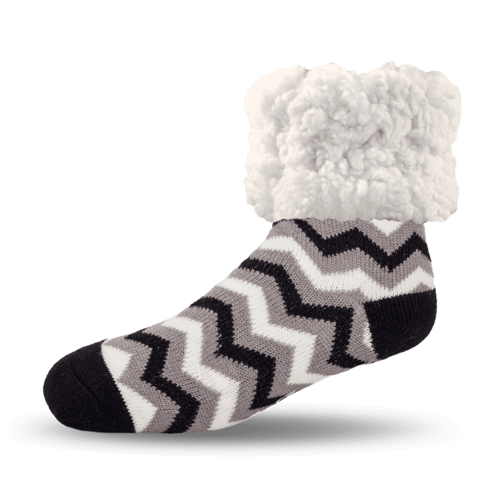 Pudus adult regular cozy winter classic slipper socks with grippers