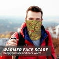 thumbnail image 7 of Neck Gaiter Face Cover Scarf, Yellow Paisley Soft Face Sun Mask Cover Scarf Headband Cooling Sweat Absorbing Bandanas Hiking Cycling Running, 7 of 7
