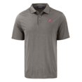 thumbnail image 2 of Men's Cutter & Buck Gray Atlanta Braves Coastline Epic Comfort Eco Recycled Polo, 2 of 3