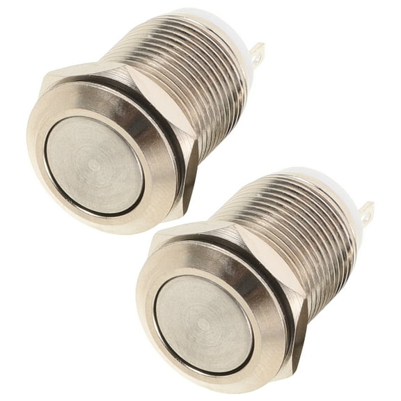 2 Pcs Lighted Doorbell Button Replacement Parts with Switch for Home Entry System