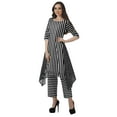 thumbnail image 3 of Moomaya Ensemble Kurti Kurta Pantalon pour Femmes Col Bateau Imprimé Robe 2 Pcs Tenue Ethnique, 3 of 6