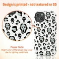 thumbnail image 2 of Ghost Face Leopard Print Phone Case, Funny Horror Movie Aesthetic Cover for iPhone 17 16 15 14 13 12 11 Pro Plus Mini, 2 of 6