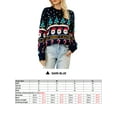 thumbnail image 2 of Camiseta mujer, Suéter navideño para mujer X-MAS Tree Manga larga O Cuello Suéteres casuales Tomshoo Medio, 2 of 7