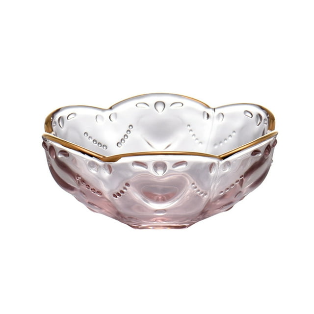 1pc Beautiful Tableware Bowl transparent Bowl Ice-cream Bowl Glass Bowl Sweet