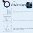 thumbnail image 4 of [5PCS] Phone Camera Lens Protector Compatible with iPhone 14 Pro Max, Tempered Glass Circle Cover, 4 of 5