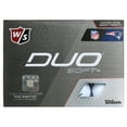 thumbnail image 3 of Wilson Staff Duo Soft + NFL Golf Balls White, New England Patriots, 3 of 6