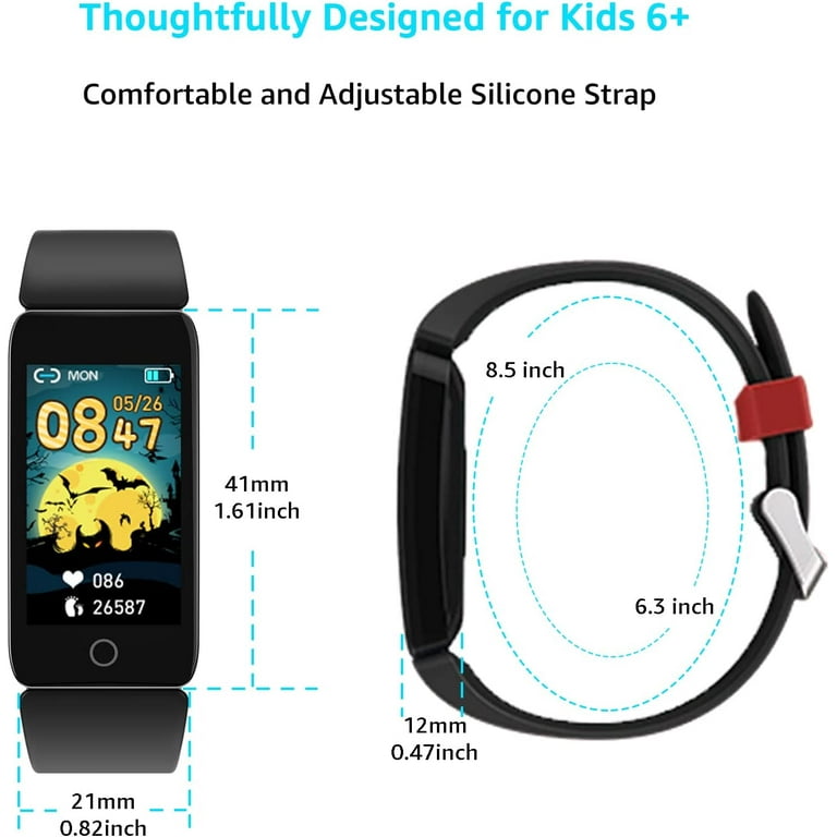 Kids Fitness Tracker for Boys Girls 6 Kids Fitness Watch with