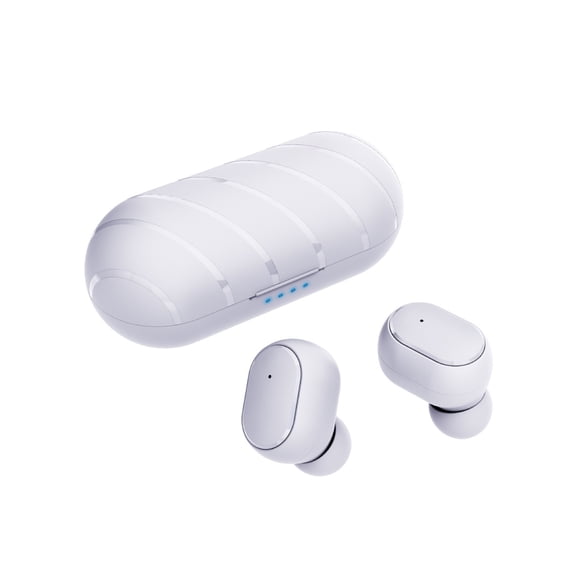HBBKVI Bluetooth 5.0 Wireless Earbuds with Wireless Charging Case, Waterproof Sweatproof Sports Earphones for Gym Running, Stereo Sound with Noise Cancelling Mic
