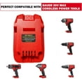 thumbnail image 3 of Adaptador para Herramientas Eléctricas Inalámbricas Bauer 20v MAX Compatible con Bos*ch Convertidor de Baterías de Litio de la Serie GBA de 18V, 3 of 7