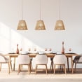 thumbnail image 5 of GIXUSIL 2Pcs Rattan Lampshade Replacement, Small Boho Woven Cylinder Shape for Pendant Light, Ceiling Fan, Floor & Table Lamp,Brown, 5 of 7