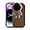 Brown, variant on Compatible with iPhone 14 Pro Max Case with Hidden Stand, Cute Plating Astronaut Design Cartoon Cute Phone Case with Protective Cover