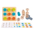 thumbnail image 2 of rompecabezas Montessori con forma de , tornillo de tuerca de de aprendizaje , combinación de formas, bloques de tuerca, Hugo rompecabezas de formas, 2 of 10