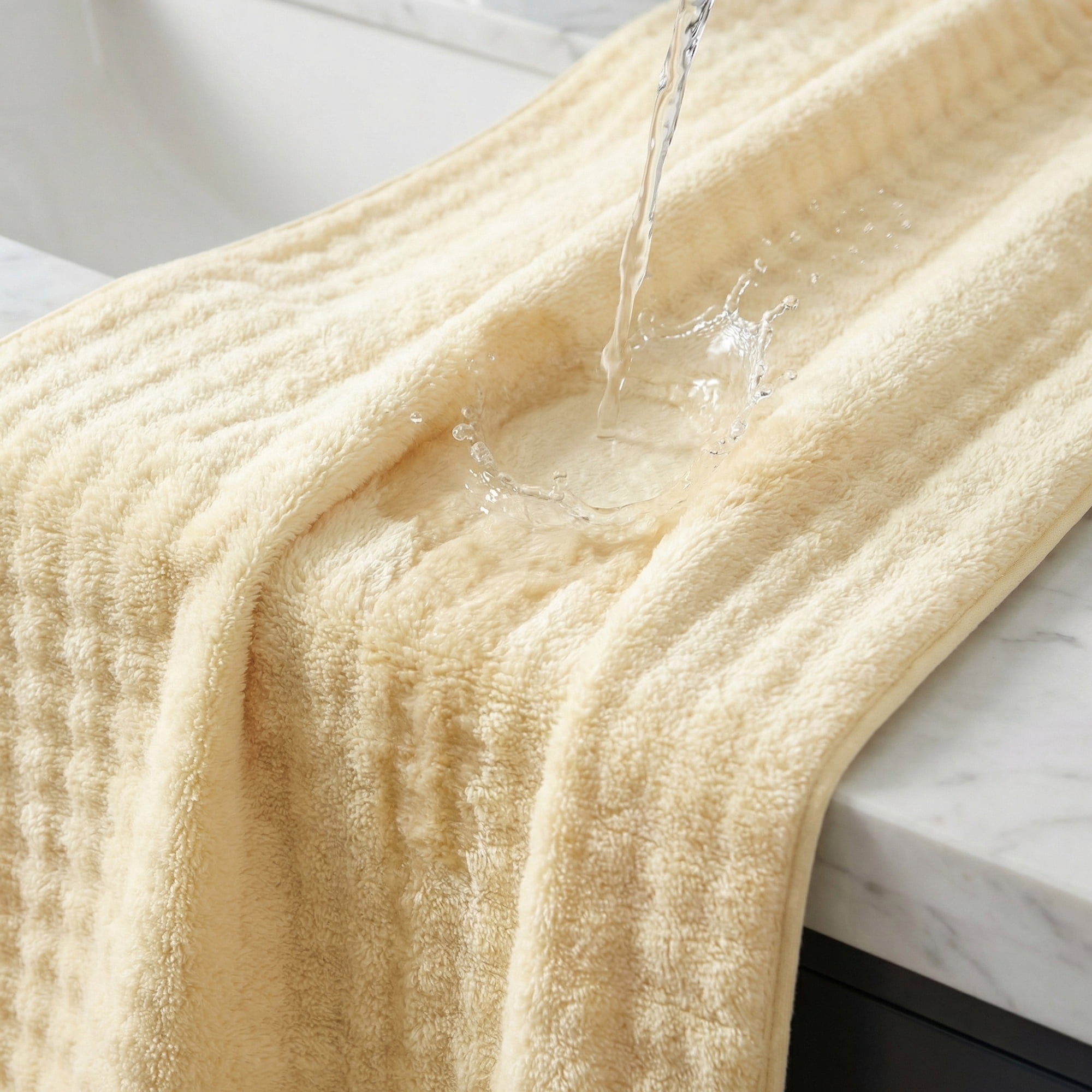 Unique Bargains Soft Coral Fleece Fade Resistant Bath Towel 2 Pack White/Grey 55"x28"