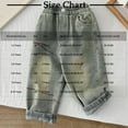 thumbnail image 3 of Odeerbi 1-10 Years Toddler Boys Jeans Cute Retro Denim Pants Solid Color Elastic Waist Cowboy Pants, 3 of 8