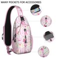 thumbnail image 2 of Geometric dog pattern Abstract dog art Minimalist dog design Print Crossbody Daypack Travel Daypack, Adjustable Shoulder Strap, Lightweight and Durable, Fashionable appearance, Ideal for outdoor activ, 2 of 5