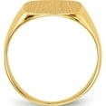 thumbnail image 2 of 14K Yellow Gold 15.0X13.5mm Closed Back Men's Signet Ring (Size 9.5) Made In United States rs311, 2 of 5