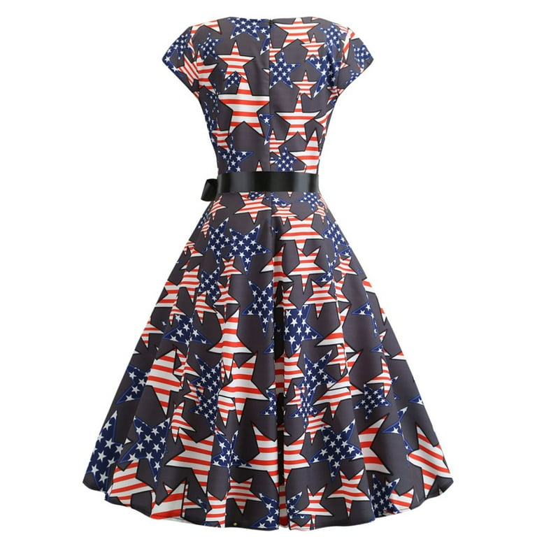 ameri vintage 4WAY MOTIF DIVERSITY DRESS Ameri vintage 4WAY