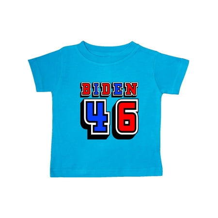 

Inktastic Biden 46 Voting 2020 Red White Blue Gift Baby Boy or Baby Girl T-Shirt