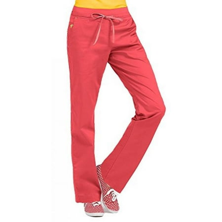 Med Couture Freedom Pant with Yoga Inspired Waistband, Tangerine with Honey, Small