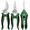Green, variant on GAZILY® 5 Pack Pruning Shears Set with Gardening Gloves & Sharpener, Stainless Steel Garden Shears with Safety Lock for Flowers, Herbs, Bonsai & Houseplants, Orange