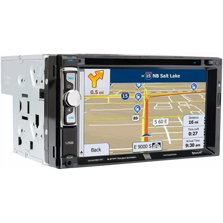 Dual Electronics 6.2'' Car Stereo, Built-in Navigation, Bluetooth