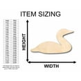 thumbnail image 2 of Unfinished Wood Loon Silhouette - Craft- up to 46" DIY 10" / 1/2", 2 of 3