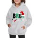 thumbnail image 4 of Sudadera con capucha para niñas y niños, sudadera de manga larga con cuello redondo y estampado de moda, jersey con bolsillo, sudadera de poliéster para niñas, 4 of 8