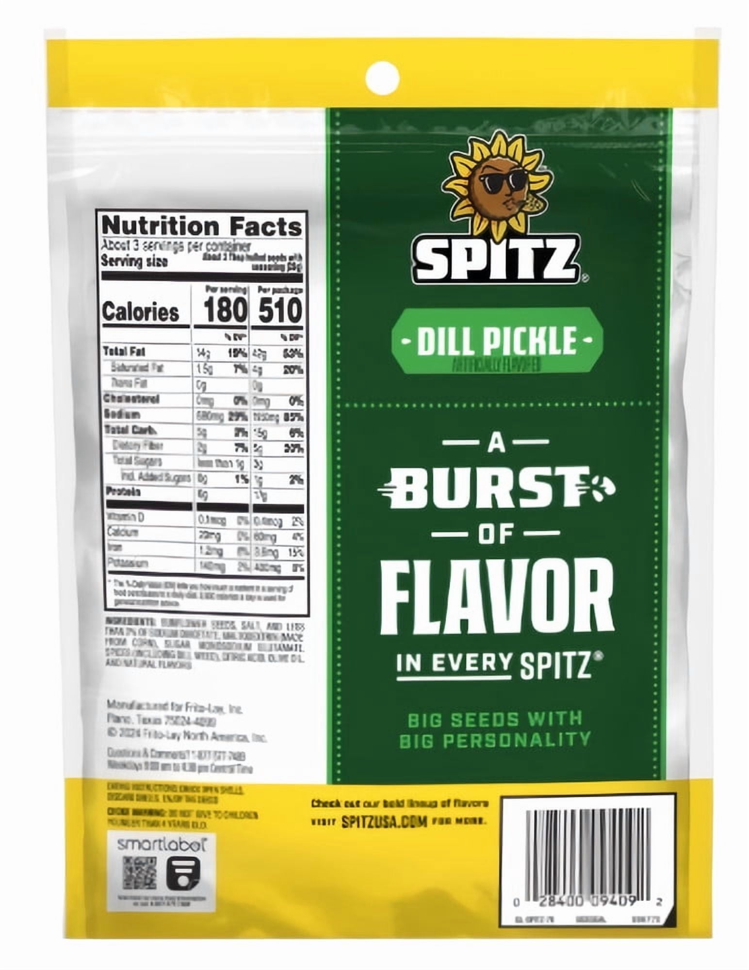 Spitz Dill Pickle Sunflower Seeds (Pack of 3)