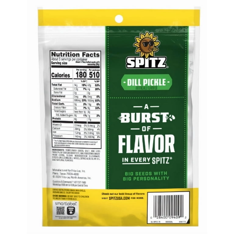 Spitz Dill Pickle Sunflower Seeds, Pack of 3 - Walmart.com