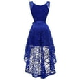 thumbnail image 5 of Elegant Plus Size Party Dress For Women V Neck Sleeveless Lace High Waist Formal Evening Gown, 5 of 8