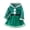 Green, variant on Bysome Toddler Girls Christmas Dress Long Sleeve Hooded Winter Princess Dress Green Size 2-3 Years