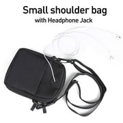 SYCNB Black Small Side Shoulder Bag Crossbody Bag For Men Women Mini Messenger Bag Satchel Bag Travel Purse Wallet Passport Holder Bag- Unisex