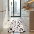 thumbnail image 4 of White Cow Black Spot Geometric Pattern Kitchen Rug Mat,Kitchen Runner Rugs Non Skid Washable,Decorative Kitchen Floor Mats for Kitchen,Sink,Laundry,17"x47.2", 4 of 7
