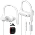 thumbnail image 2 of NSKBBM-USB C Headphones with Earhook Mic & Volume Control, Type C Workout Earbuds Wired HiFi Stereo Sound in-Ear Sports Earphone for iPhone 17 16 15 Pro/Samsung S26 S25/Pixel 10 9 Laptop Travel, Whit, 2 of 4