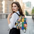 thumbnail image 6 of FORMRS Mini Backpack Purse for Women Travel Daypack Casual Shoulder Bag, Abstract Plants, 6 of 7