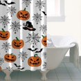 thumbnail image 4 of Classic Elements Halloween Pattern Shower Curtain 36"x72" ,Bathroom Decorative Shower Curtains Set with 12 Hooks,Modern Waterproof Washable Shower Curtain, 4 of 6