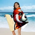 thumbnail image 7 of Orinice Red Panda Quick Dry Bath Towel 27.5x55in Ultra-Fine Fiber Beach Towel Tropical Print Non-Fading Lightweight Compact Travel Towel 55x27.5in, 7 of 7