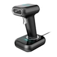 thumbnail image 1 of High Speed Barcode Scanner 1D/2D/QR Code Scanner 2.4G Wireless & USB Wired Bar Code Reader with Multi-Functional Base Compatible with Windows Android Linux for Supermarket Retail Library, 1 of 7