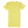 thumbnail image 1 of WESSEX Womens Beaded Embellished T-Shirt, yellow, XS, 1 of 2