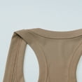 thumbnail image 4 of Fiaer Tank Tops for Women Scoop Neck Crop Sleeveless Tops Summer Going out Basic Tees Casual Ribbed Slim Racerback Camisole Khaki XS, 4 of 8