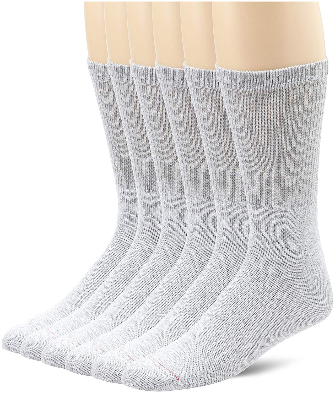 APTYID Men's Moisture Wicking Heavy Cushion Crew Work Socks (6 Pack)