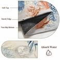thumbnail image 6 of Orange Navy Blue Coral Round Area Rug 6Ft Washable Circle Rugs for Bathroom Office, Summer Beach Coastal Retro Non-Slip Carpet Floor Mats Indoor Outdoor Carpet Runner Aesthetic Home Decor, 6 of 8