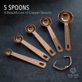 thumbnail image 3 of 9-piece Rose Gold Nested Metal Measuring Spoons And Measuring Cups, 3 of 5