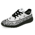 thumbnail image 4 of Uminder Womens Fashion Sneakers Paisley Sneakers Black Shoes Size 10, 4 of 5