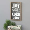 thumbnail image 3 of Parisloft Rustic Wood Framed Christmas Wall Sign  - Joy To the World the Lord Has Come, Farmhouse Christmas Decor or Gift, Holiday Decorations, 11.75" W x 18.9" H, 3 of 8