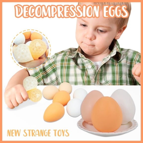 3 Pack Stress Relief Squeeze Balls, Soft Sensory Fidget Toys for Anxiety, Decompression Hand Therapy Balls for Kids Adults, Anti-Stress Office Toys