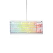 SteelSeries Apex 3 TKL RGB Wired Gaming Keyboard — Water and Dust Resistant — Whisper-Quiet Gaming Switch, White